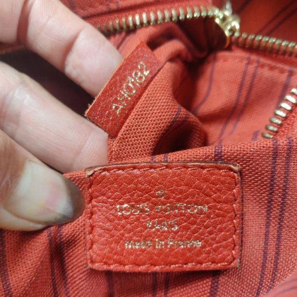 Auth Louis Vuitton Citadine Pm Noir Empriente Orange - Picture 9 of 11